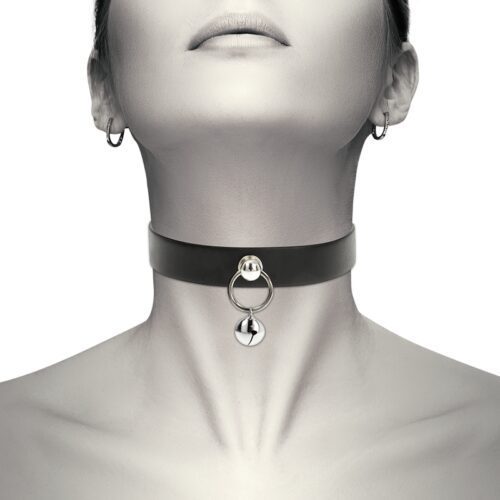 COQUETTE CHIC DESIRE HAND CRAFTED CHOKER JINGLE BELL